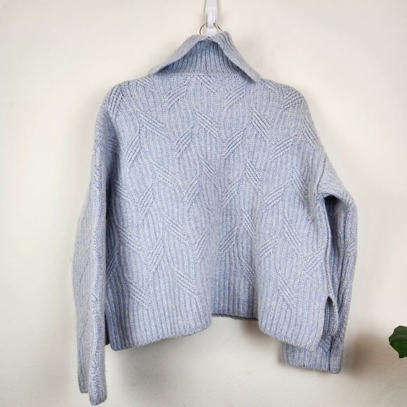 Samsoe Samsoe kei turtleneck Sweater in Gray dawn Size XS Wool Blend - Picture 6 of 13